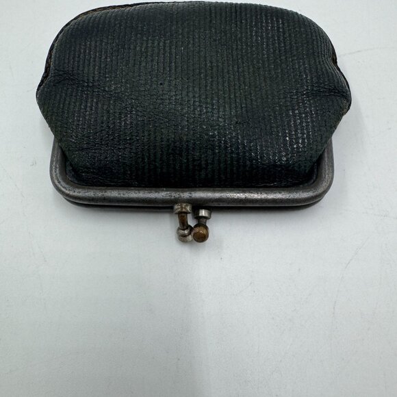 Vintage Leather Worn Coin Purse Tooth Pouch 1900's Era 3" x 2" - Picture 7 of 15